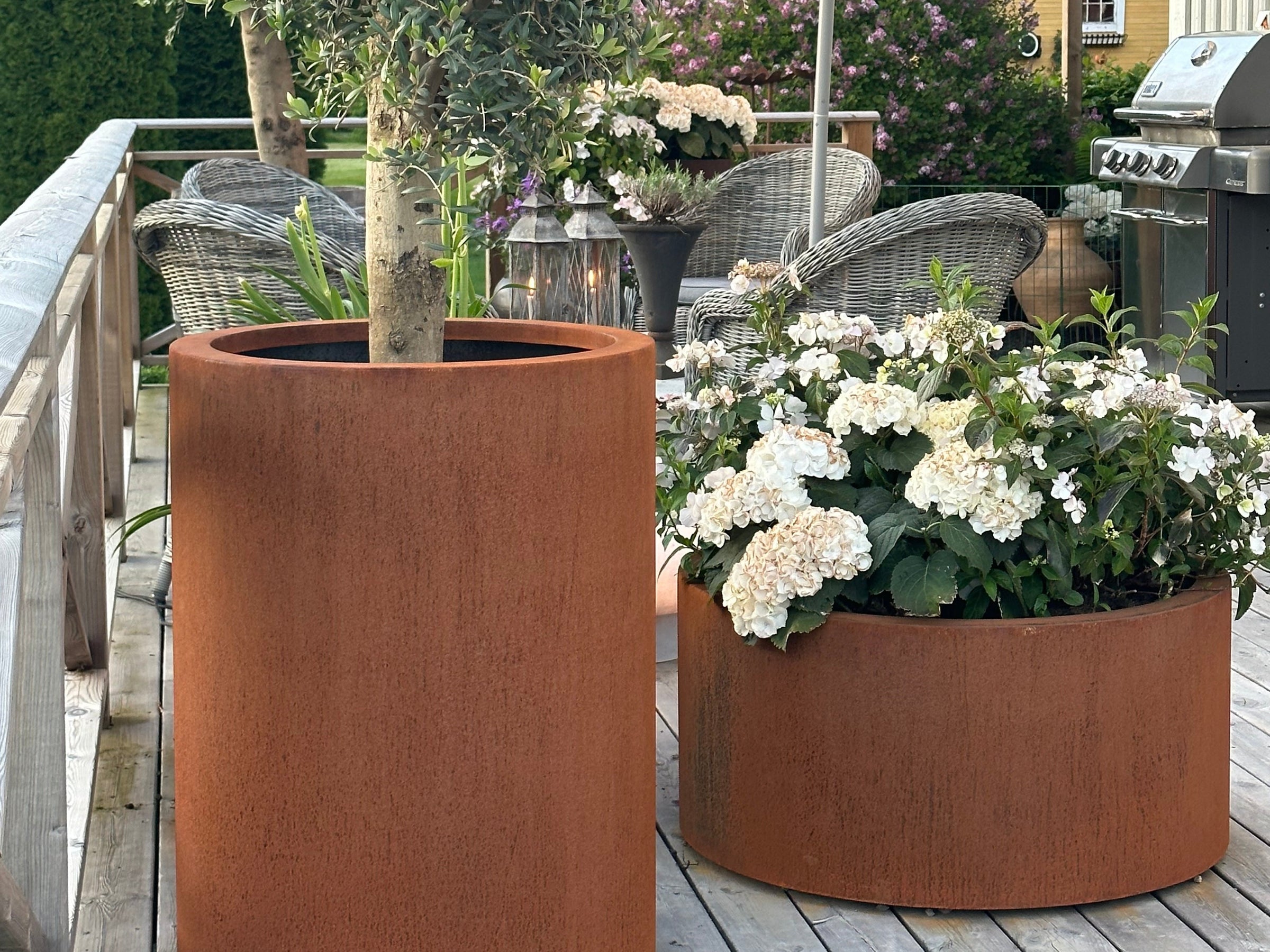 Runde høybed & plantekasser