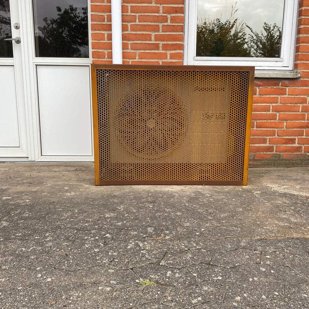 Varmepumpeskjuler i cortenstål