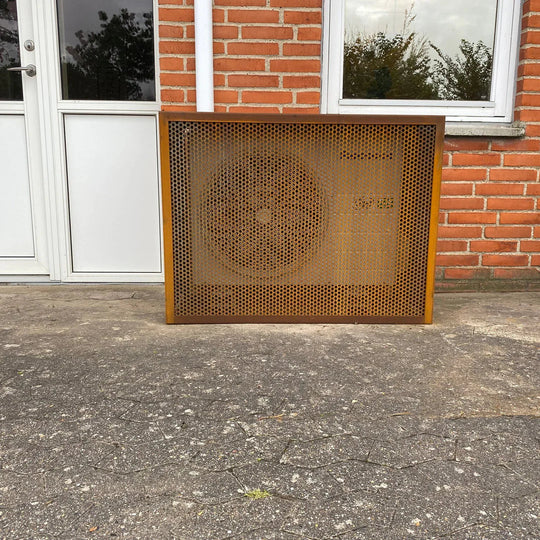 Varmepumpeskjuler i cortenstål