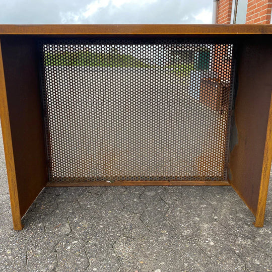 Varmepumpeskjuler i cortenstål