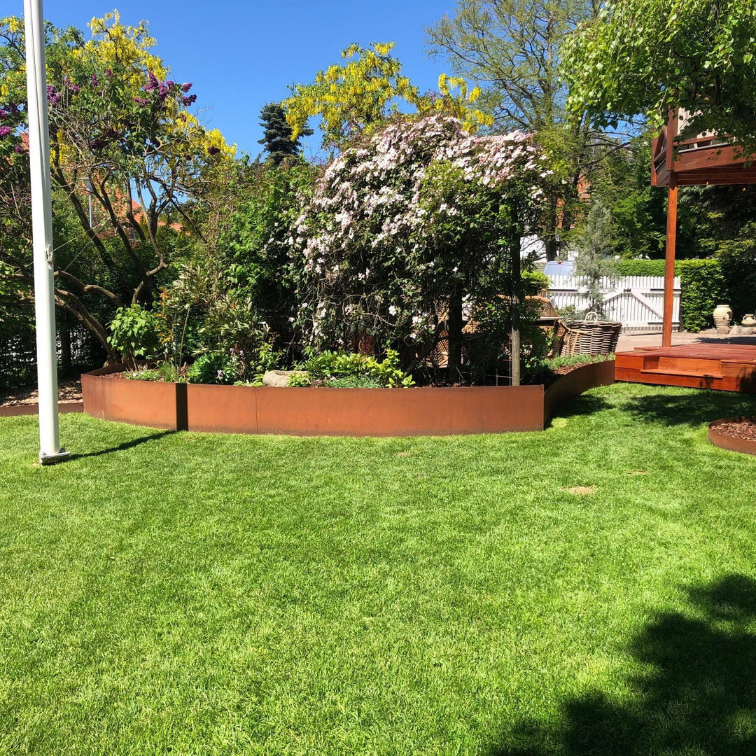 Spesialmål: Bedkant 3 mm cortenstål