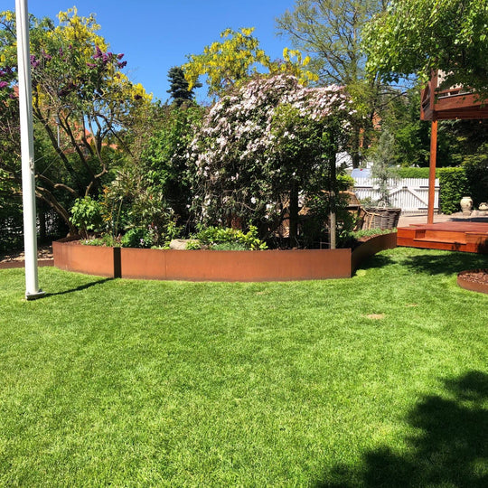 Spesialmål: Bedkant 3 mm cortenstål