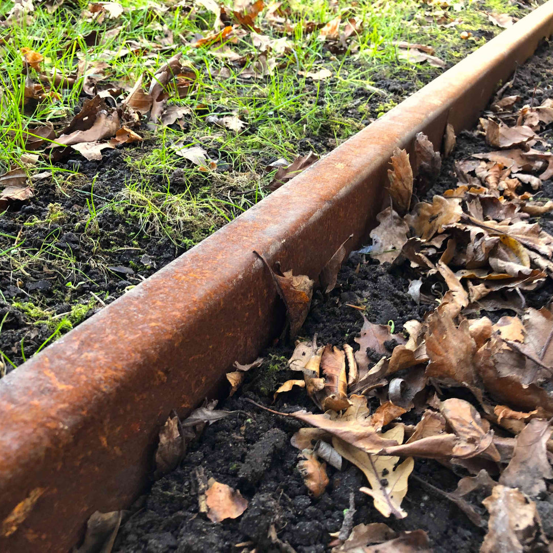 Bøyd bedkant 3 mm cortenstål