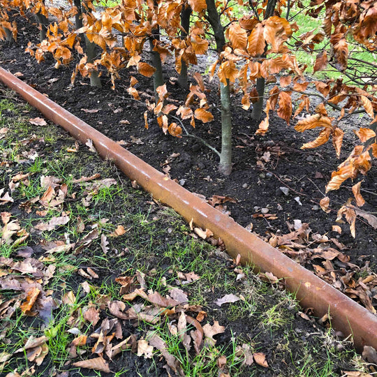 Bøyd bedkant 3 mm cortenstål