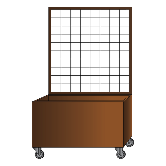 Plantekasse med espalier