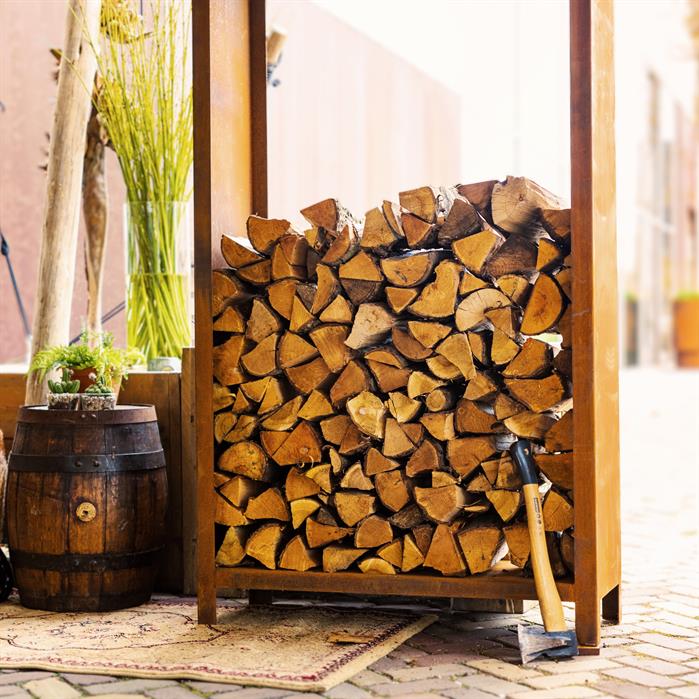 Vedoppbevaring i cortenstål