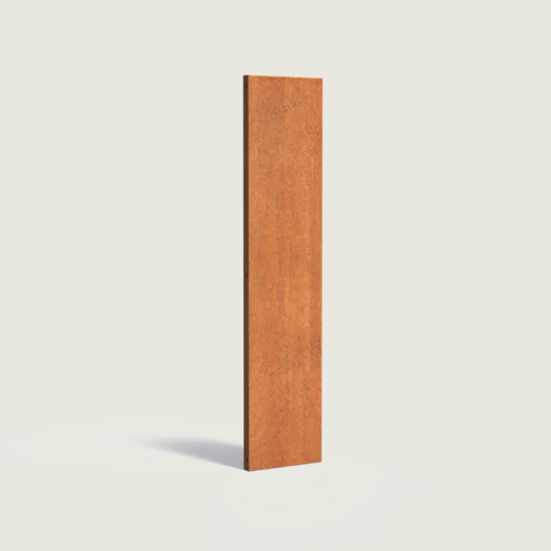 Gjerde i cortenstål enkel modell - 400 mm bredt