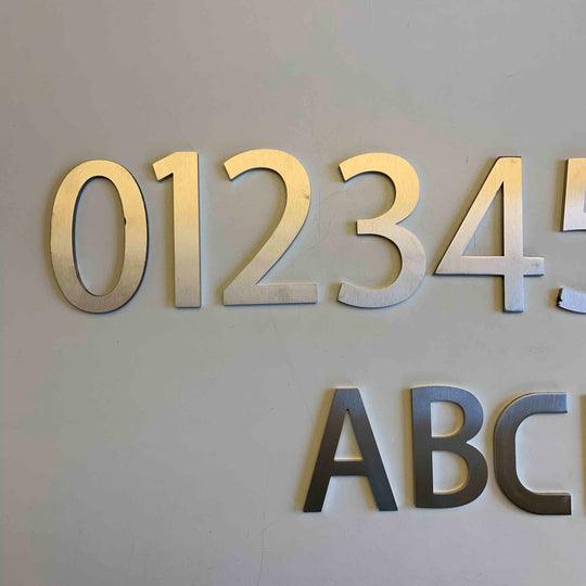 Standard husnummer i rustfritt stål