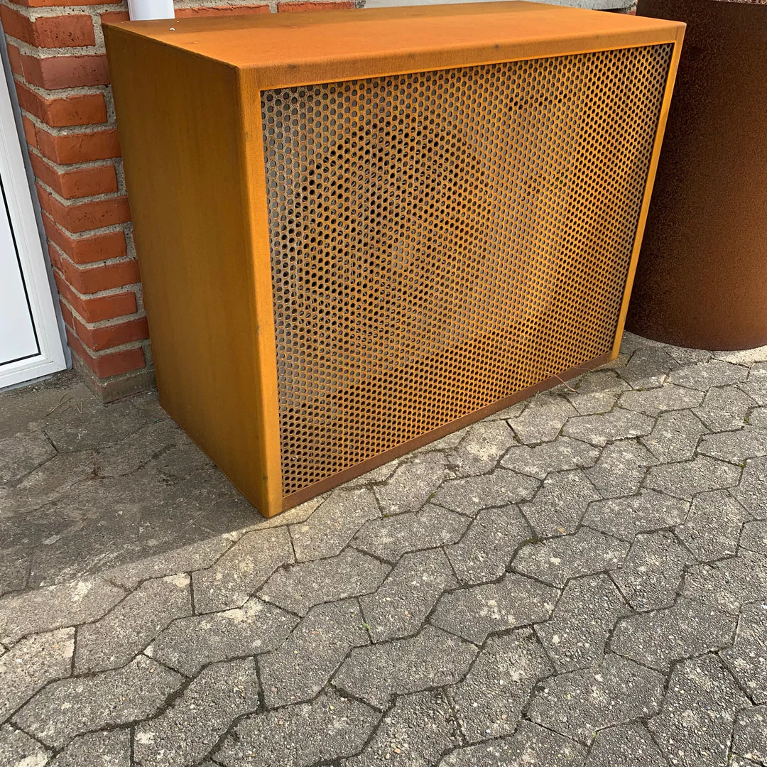 Varmepumpeskjuler i cortenstål