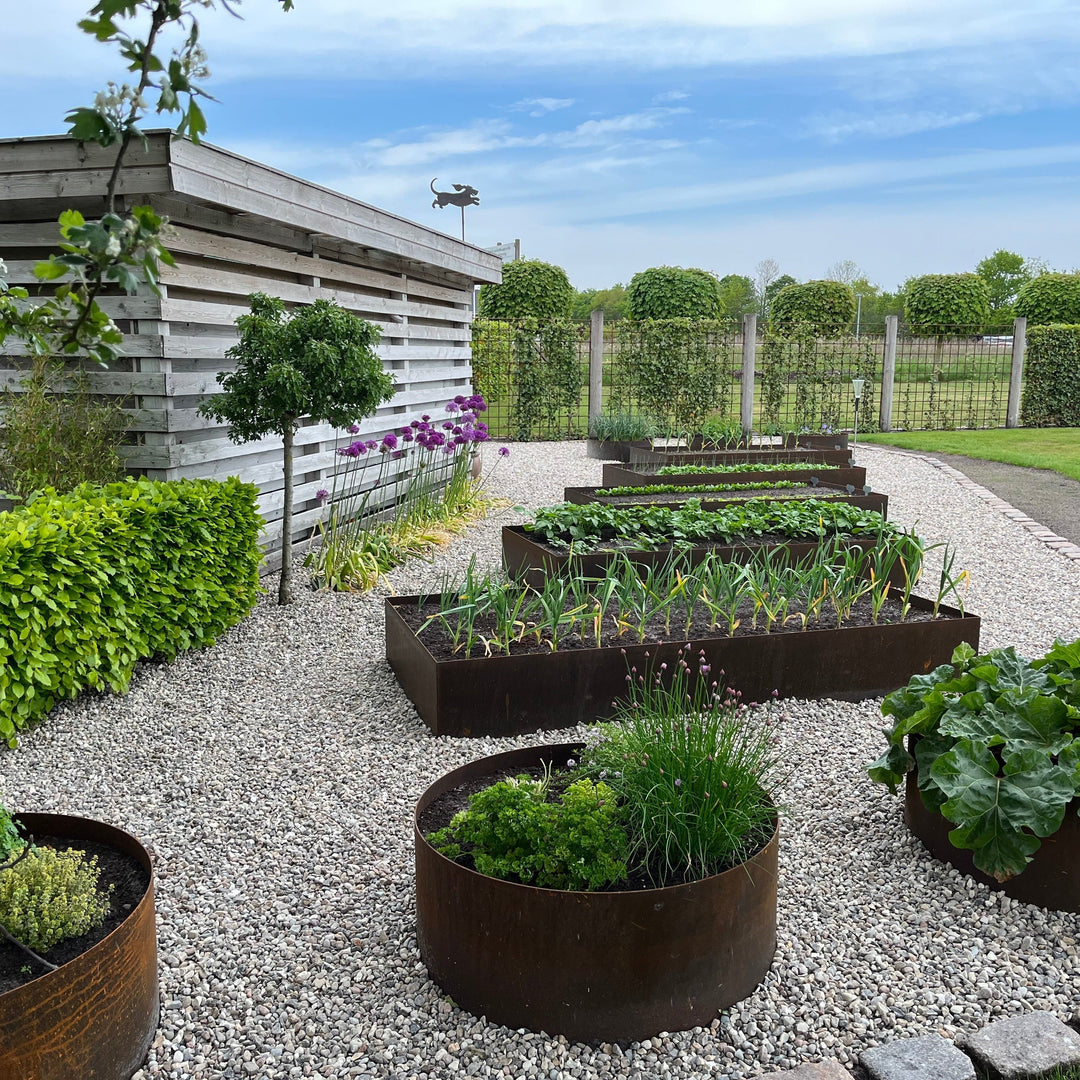 Spesialmål: Bedsirkel i 3 mm cortenstål