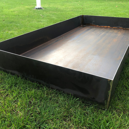 Speilbasseng 200 x 100 cm, cortenstål