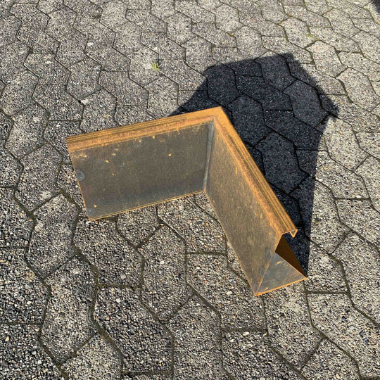 Innvendig hjørne for støttemur i cortenstål