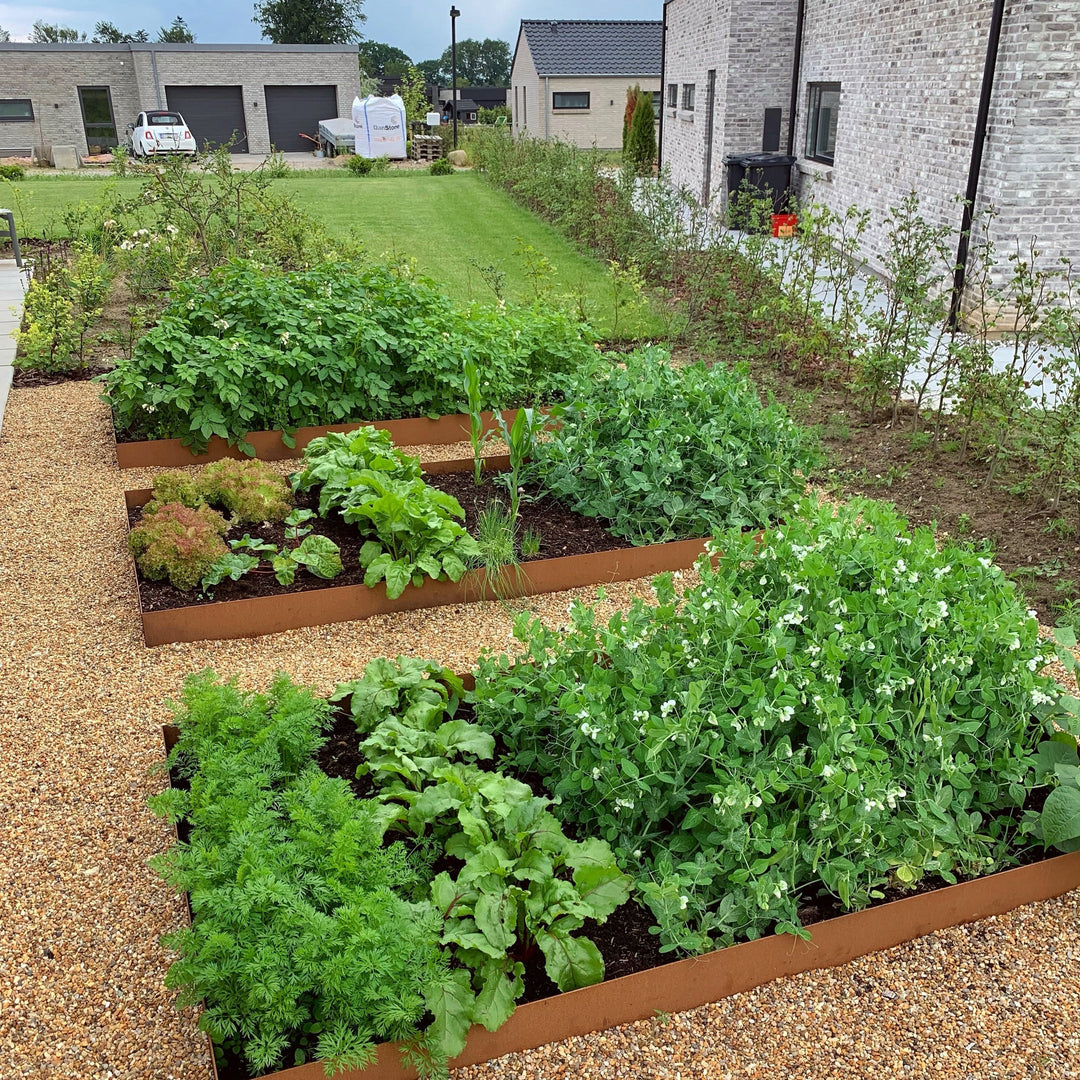 Bedkant i 3 mm cortenstål