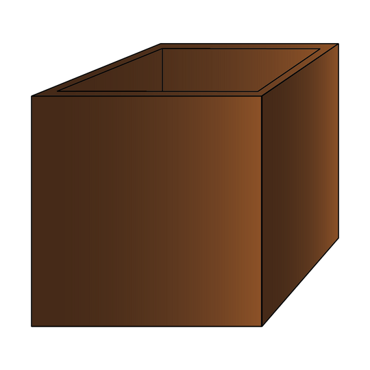 Plantekasse, kvadratisk modell