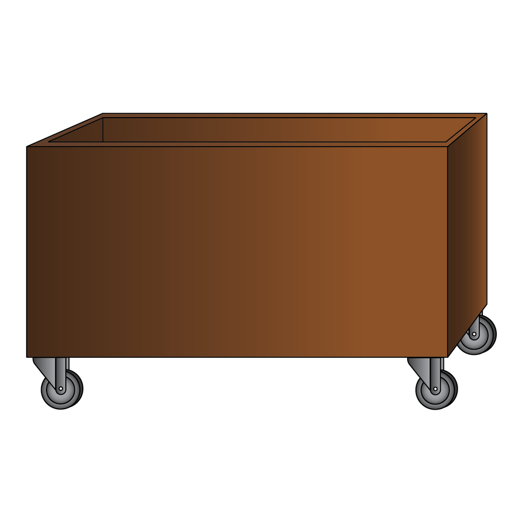 Plantekasse med hjul