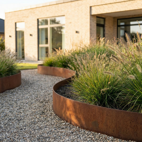 Bedkant i 2 mm cortenstål