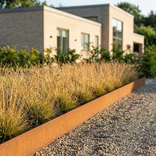 Spesialmål: Bedkant 3 mm cortenstål