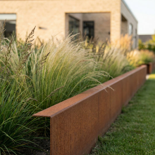 Bøyd bedkant 3 mm cortenstål