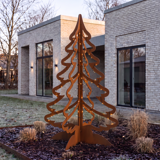Juletre i cortenstål