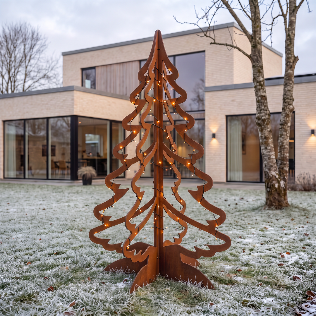 Juletre i cortenstål