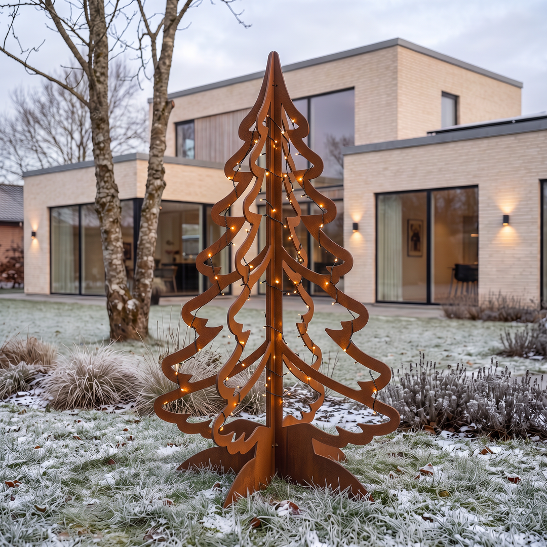 Juletre i cortenstål