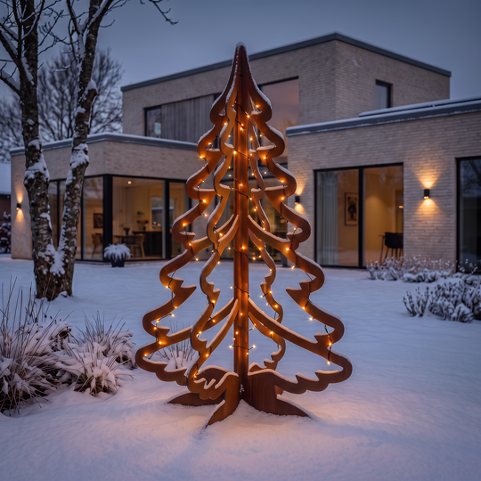 Juletre i cortenstål