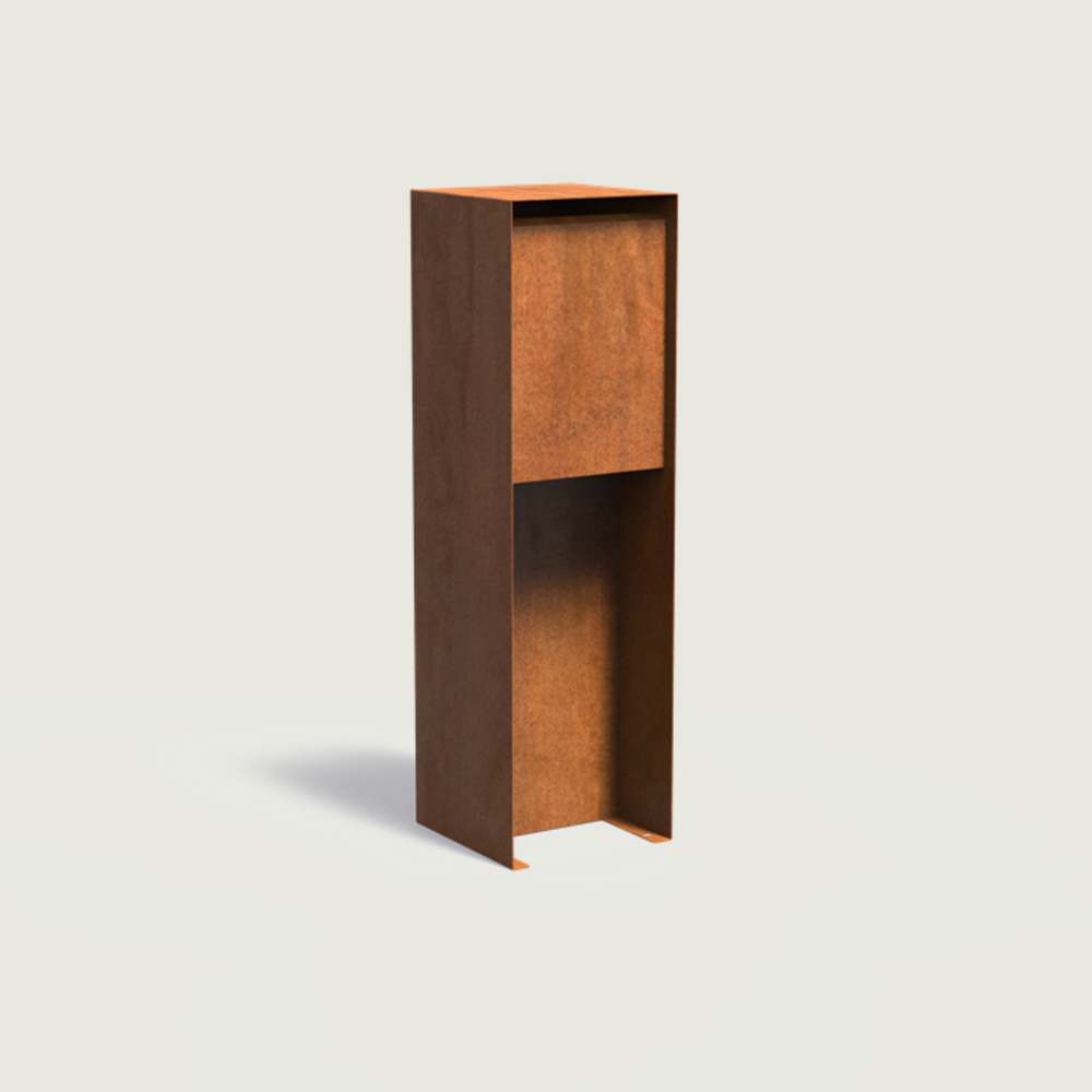 Cortenstål postkasse - design modell