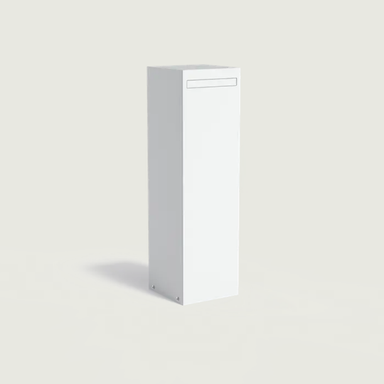 Postkasse i lakkert stål - minimalistisk modell