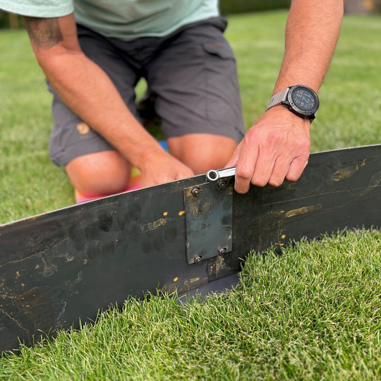 Bedkant i 3 mm cortenstål