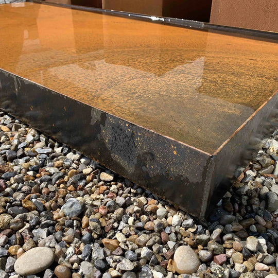 Spesialmål: Speilbasseng i cortenstål