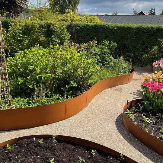 Spesialmål: Bedkant 2 mm cortenstål