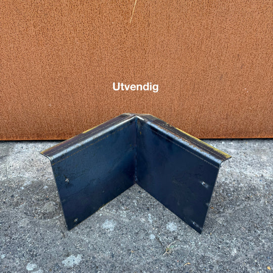 Hjørne for bedkant med utvendig skrå kant