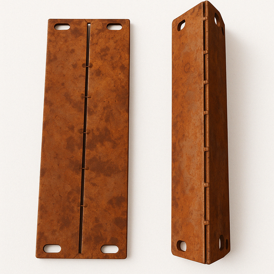 Justerbar vinkelforbindelse for bedkanter