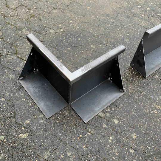 Innvendig hjørne for støttemur i cortenstål