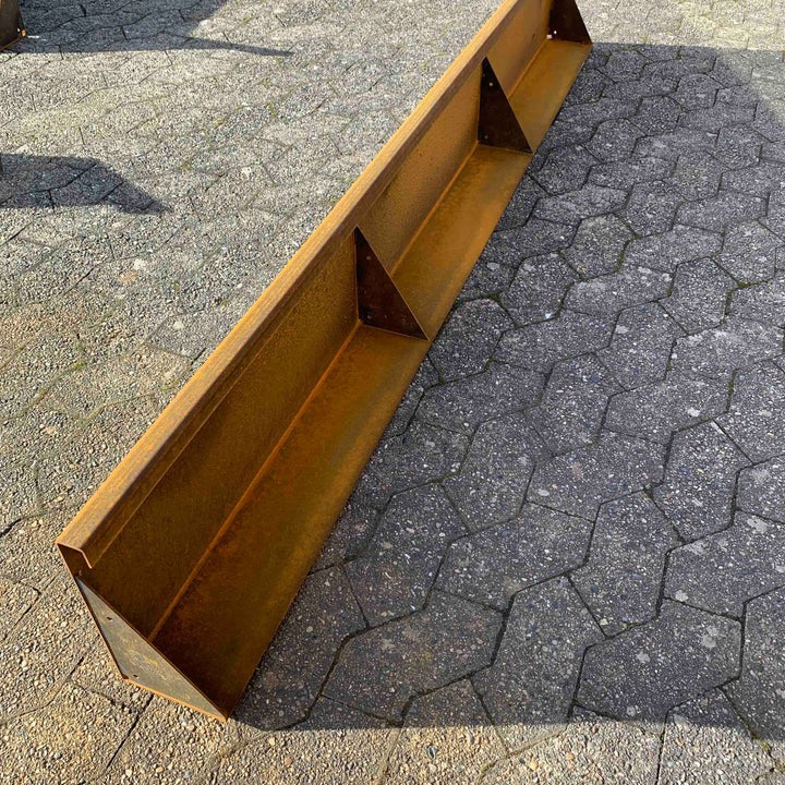 Støttemur i cortenstål